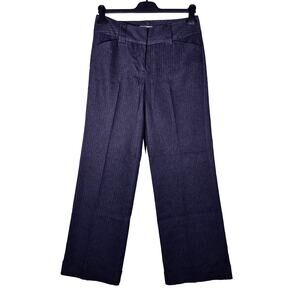 Dress Barn Black High Rise Wide Leg Trousers Womens size 4 Career